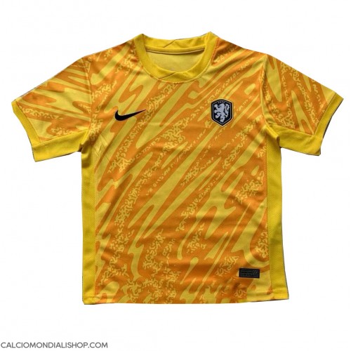 Maglie da calcio Olanda Portiere Seconda Maglia Europei 2024 Manica Corta